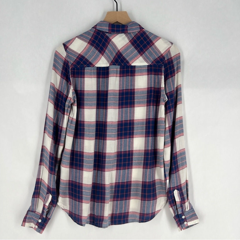 PAIGE Trudy Shirt Soft Plaid Casual Button Front‎ XS - Picture 13 of 16
